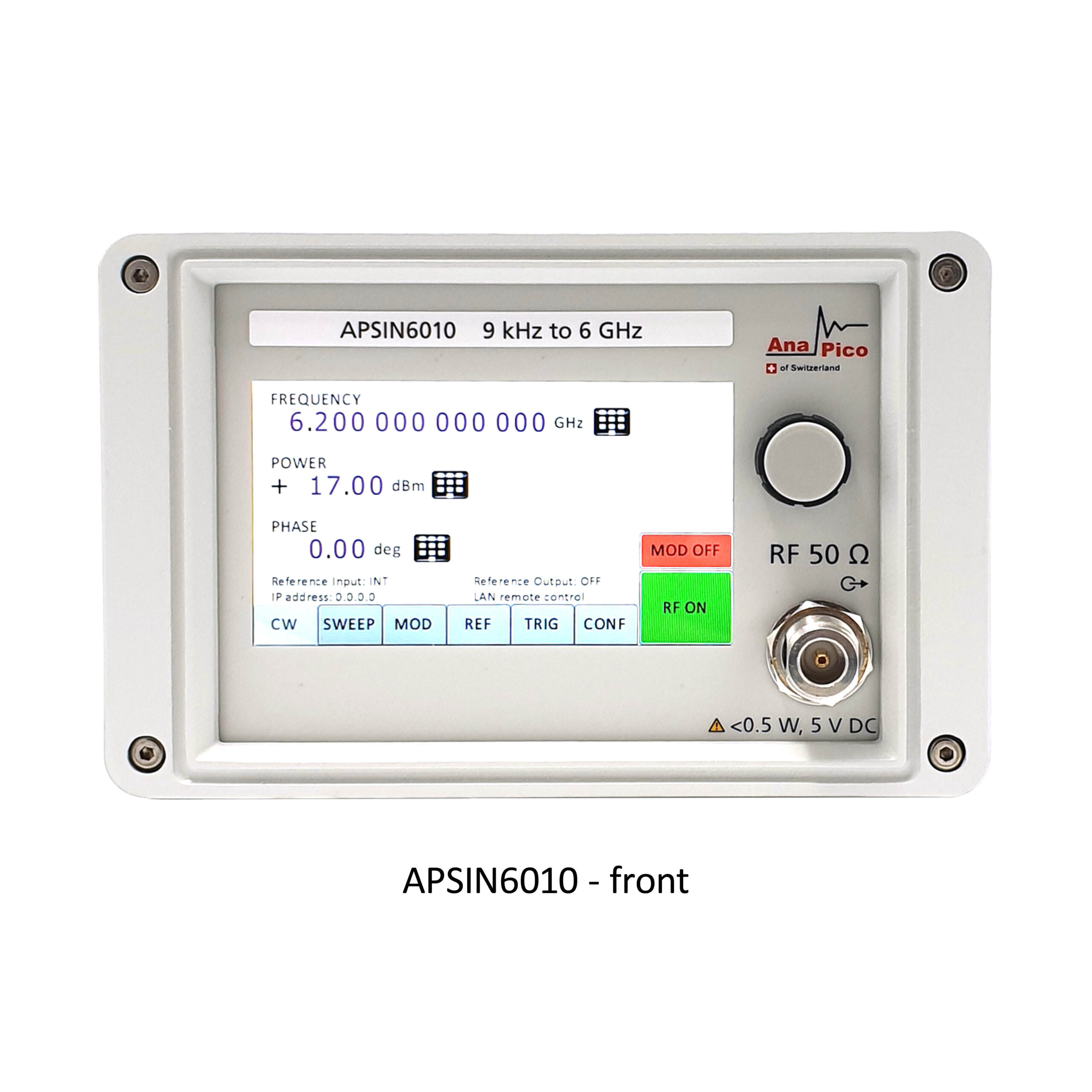 APSINx010HC系列射频模拟信号发生器—输出高达6.1GHz