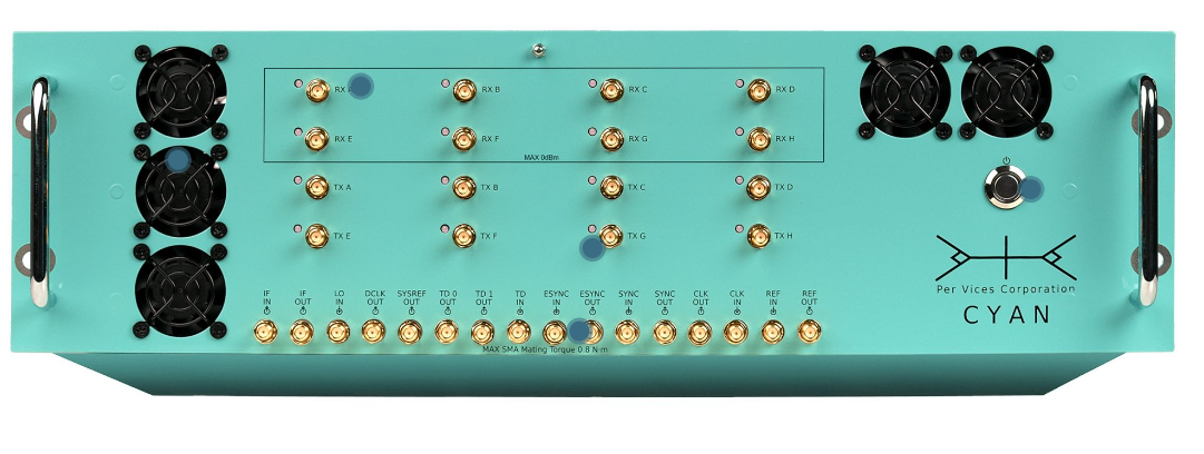 Cyan青色  DC至18GHz 1/3GHz带宽 16TX/RX通道软件无线电平台|Per Vices