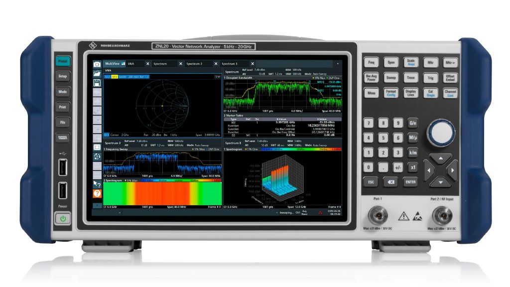 R&S®ZNL 5kHz至3/4.5/6/14/20GHz 2端口矢量网络分析仪|罗德与施瓦茨