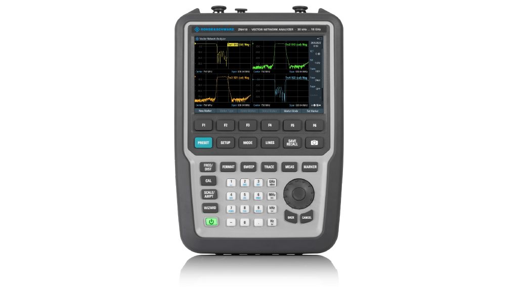 R&S®ZNH 30kHz至4/8/18/26.5GHz 手持式2端口矢量网络分析仪|罗德与施瓦茨