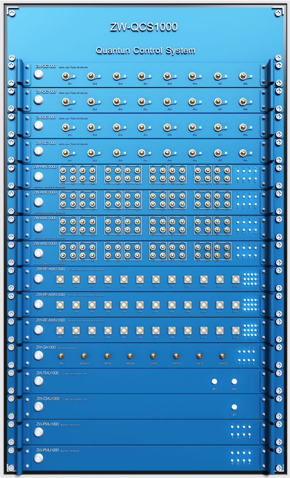ZW-QCS1000 可扩展百比特量子测控系统|中微达信