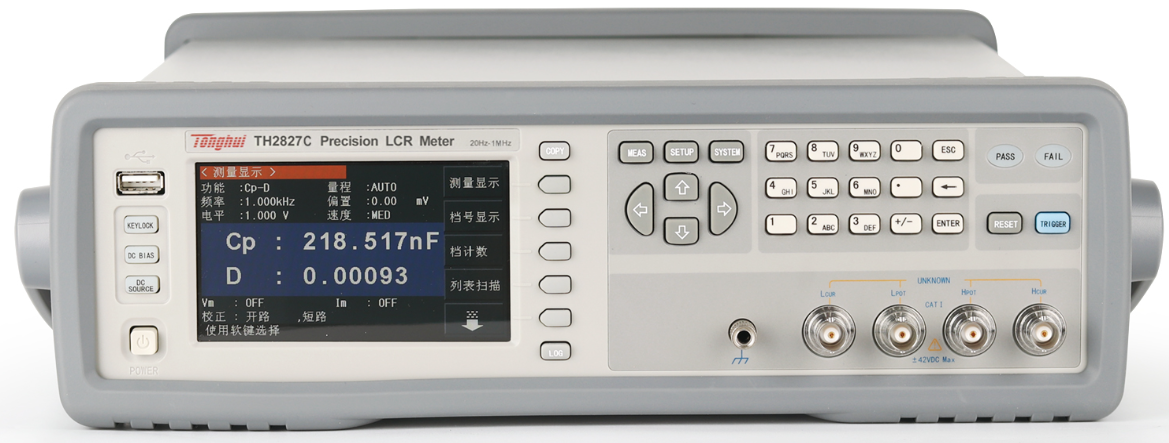 TH2827系列  20Hz至300kHz /1MHz 精密LCR数字电桥 |同惠电子